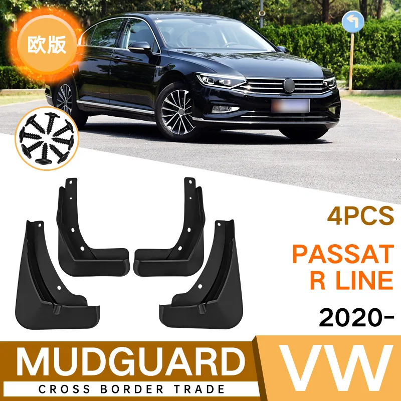 

For Volkswagen Passat R Line 2020 Car Molded Mud Flaps Splash Guards Mudguards Front Rear Styling Front Rear Car Accessories