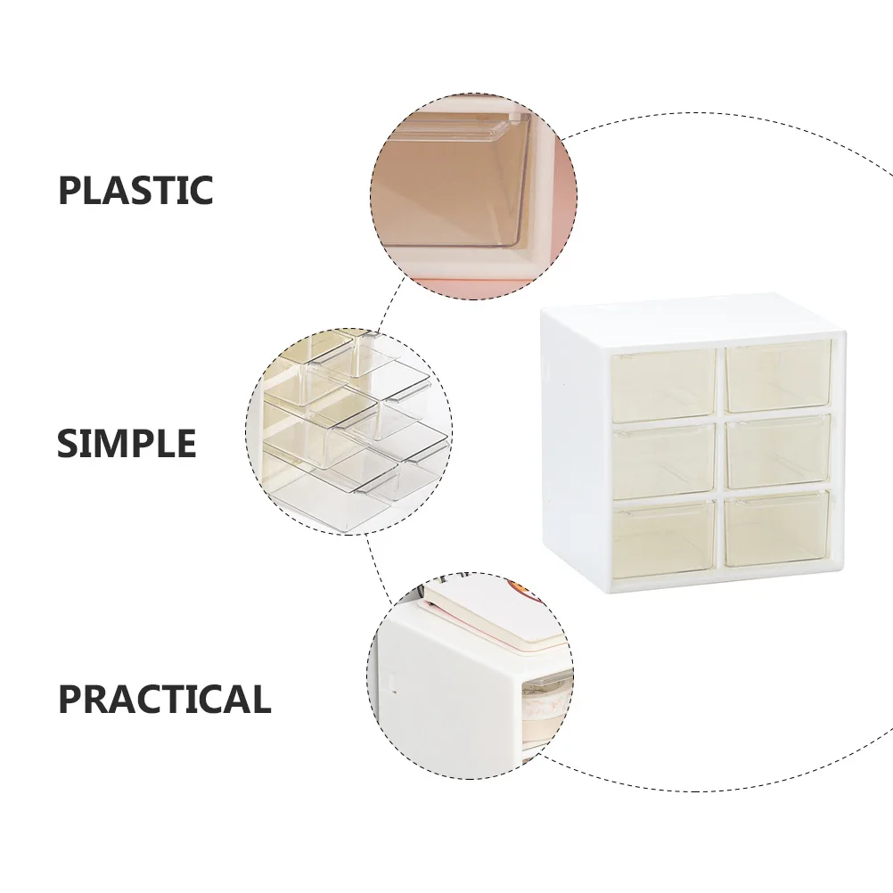 

Drawer Style Desktop Storage Box Multi-Layer Plastic Stationery Organizer Multi-Grid Pen Container For Office Home School
