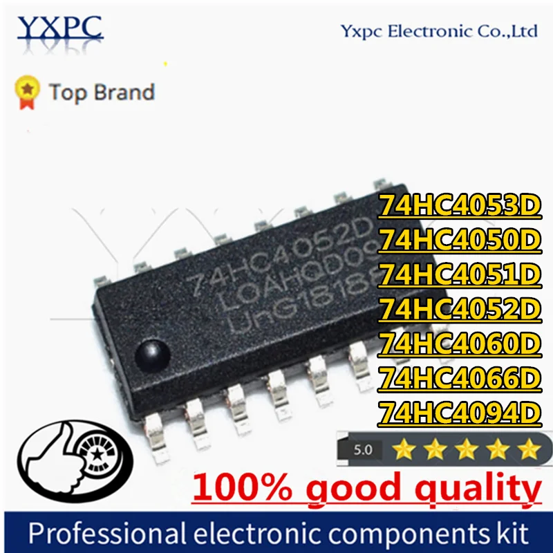 10PCS 74HC4053D 74HC4053 SOP SOP-16 74HC4050D 74HC4051D 74HC4052D 74HC4060D 74HC4066D 74HC4094D 74HC4051 74HC4052 74HC4066