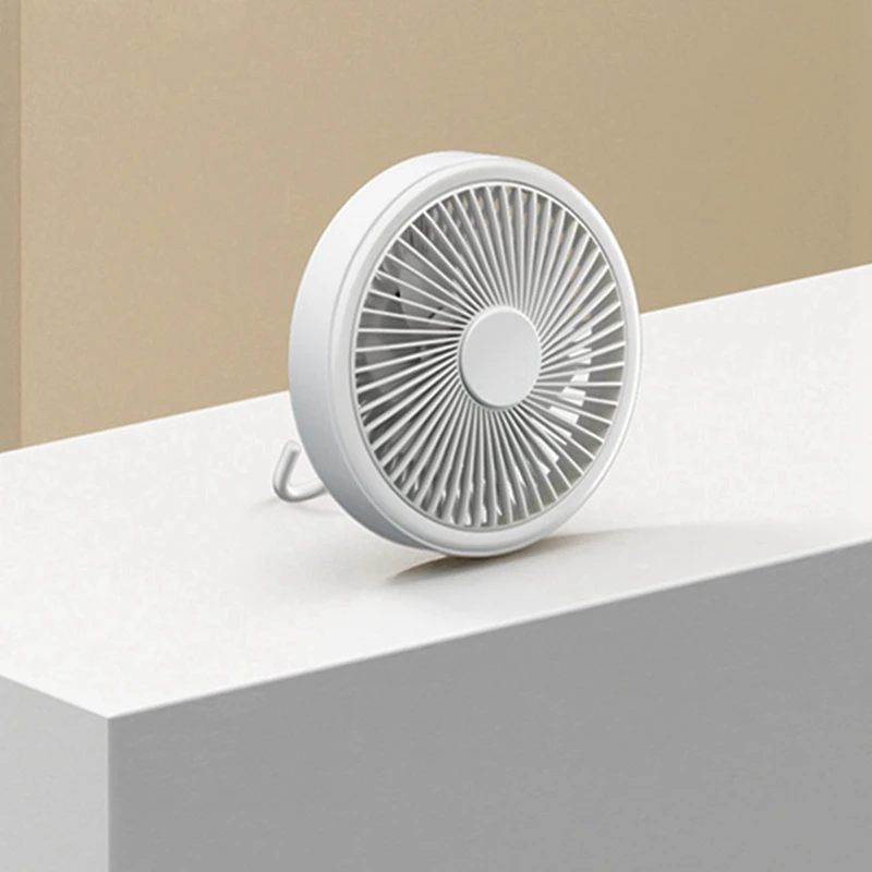 USB Rechargeable Fan Wireless Remote Control Outdoor Camping Tent Portable Ceiling Fan Desktop Dormitory Mini Wall Fan