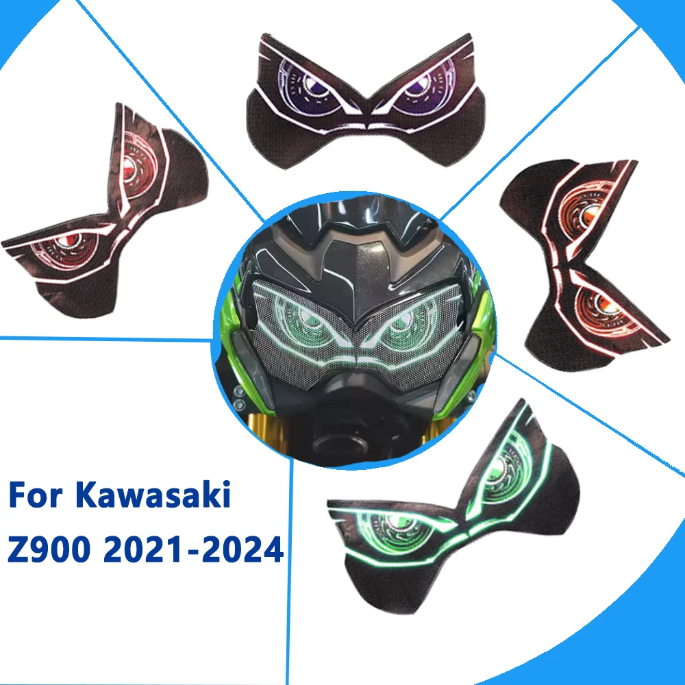لكاواساكي Z900 2021-2024 ثلاثية الأبعاد الجبهة هدية العلوي الحرس ملصق مقاوم للماء الشارات طبقة حماية غطاء