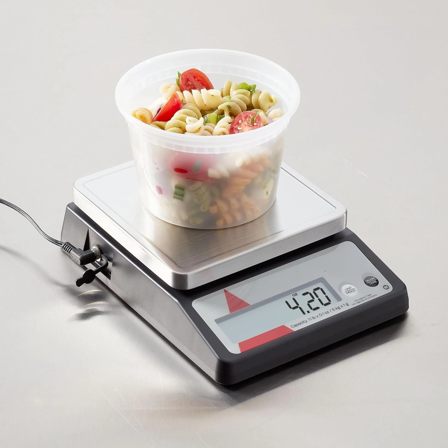 Food Scale Stainless Steel 11lb Commercial with Tare Hold Function Portion Control for Cooking