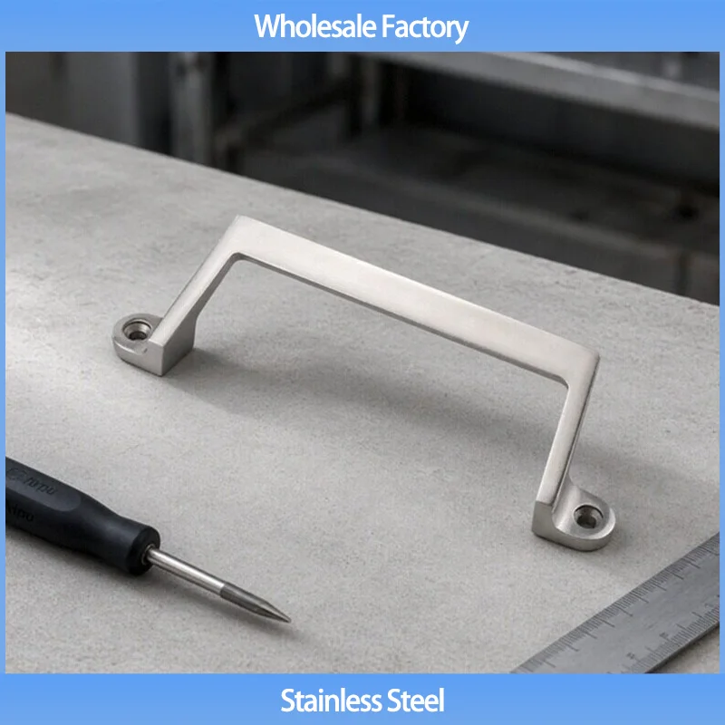 (2pcs) 304 Stainless Steel New Offset Handle Industrial Equipment Engineering Outer Corner Handle Is Durable And Sturdy