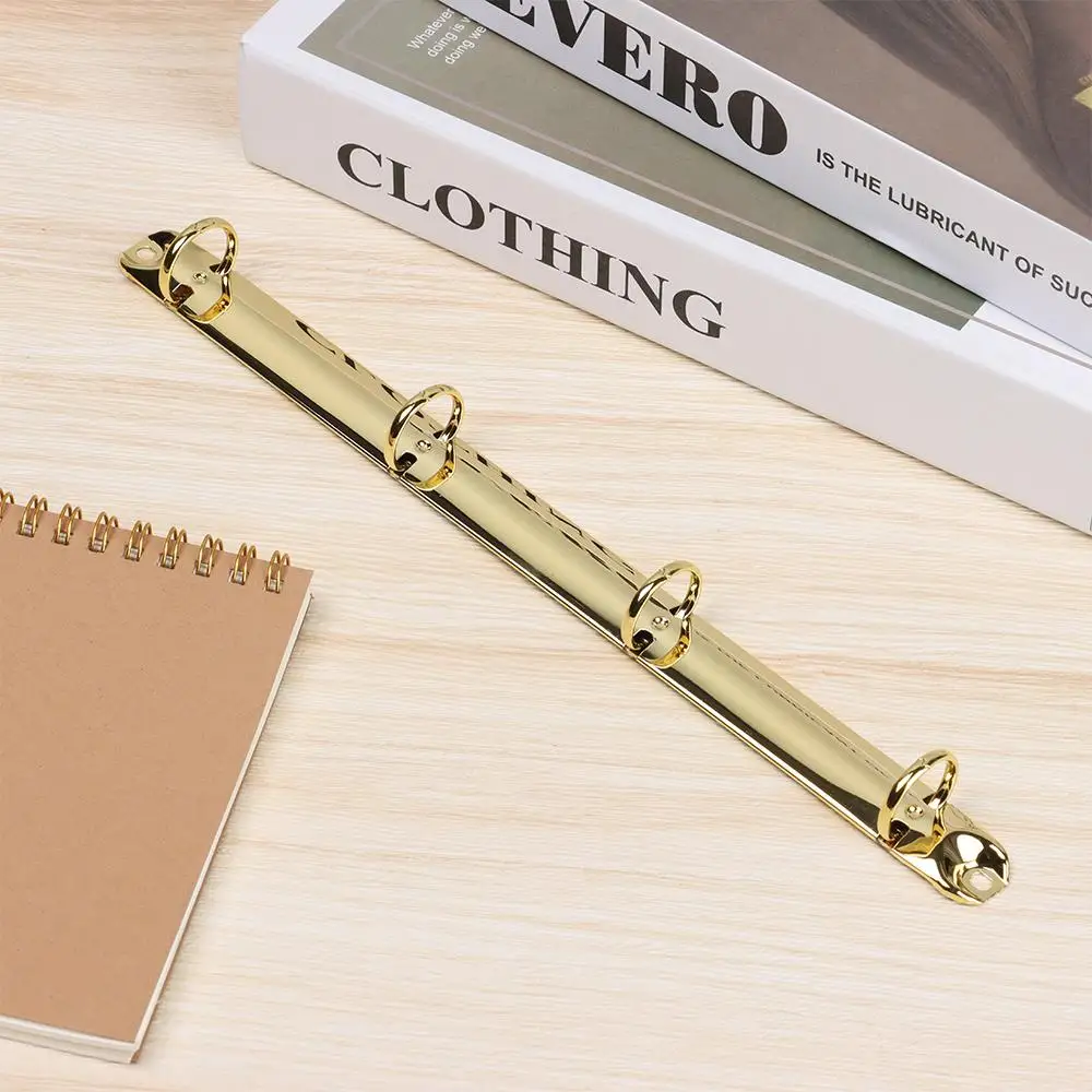 A4/B5/A5/A6/A7 Metal Loose-leaf Binding Clips Colorful Spiral Binder File Folder DIY Album Diary Clips Ring Notebook Accessory