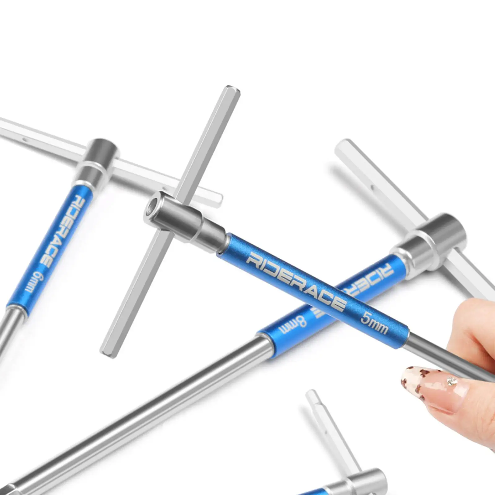 T Handle Hex Wrench Set Hex Key Nonslip 2/2.5/3/4/5/6/8/10mm Versatile Portable Metric Professional Allen Wrench Sliding