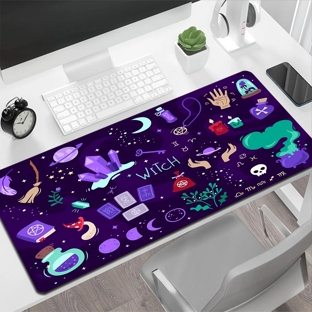 Witches Cat Moon Tarot Large Mouse Pad Gaming Mouse Pad PC Gamer Computer Mouse Mat Big Mousepad XXL Keyboard Desk Mat Mause Pad