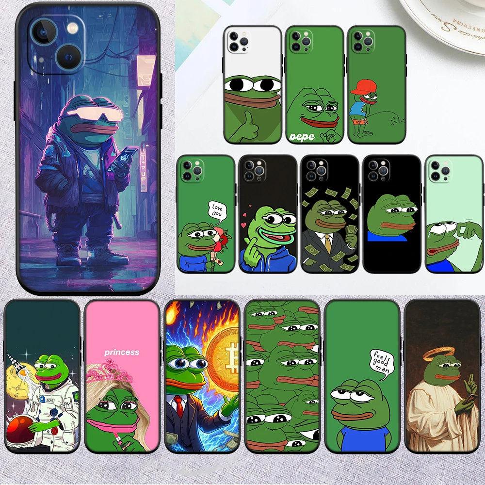 RH7 Frogs Cartoon P-Pepes Phone Case for Samsung Galaxy S20 S21 Ultra FE Plus A26 A30 A30S A31 A52 A42 A50 A50S