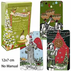 12x7 cm Christmas Elf Pixie Whisper Tarot No Manual Card Game