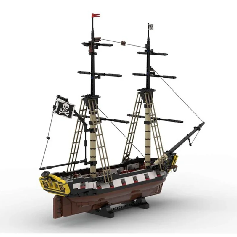 

1690pcs MOC Barracuda Brig Pirates Building Blocks Christmas Gift Relaxing DIY Perfect for Creative Adults