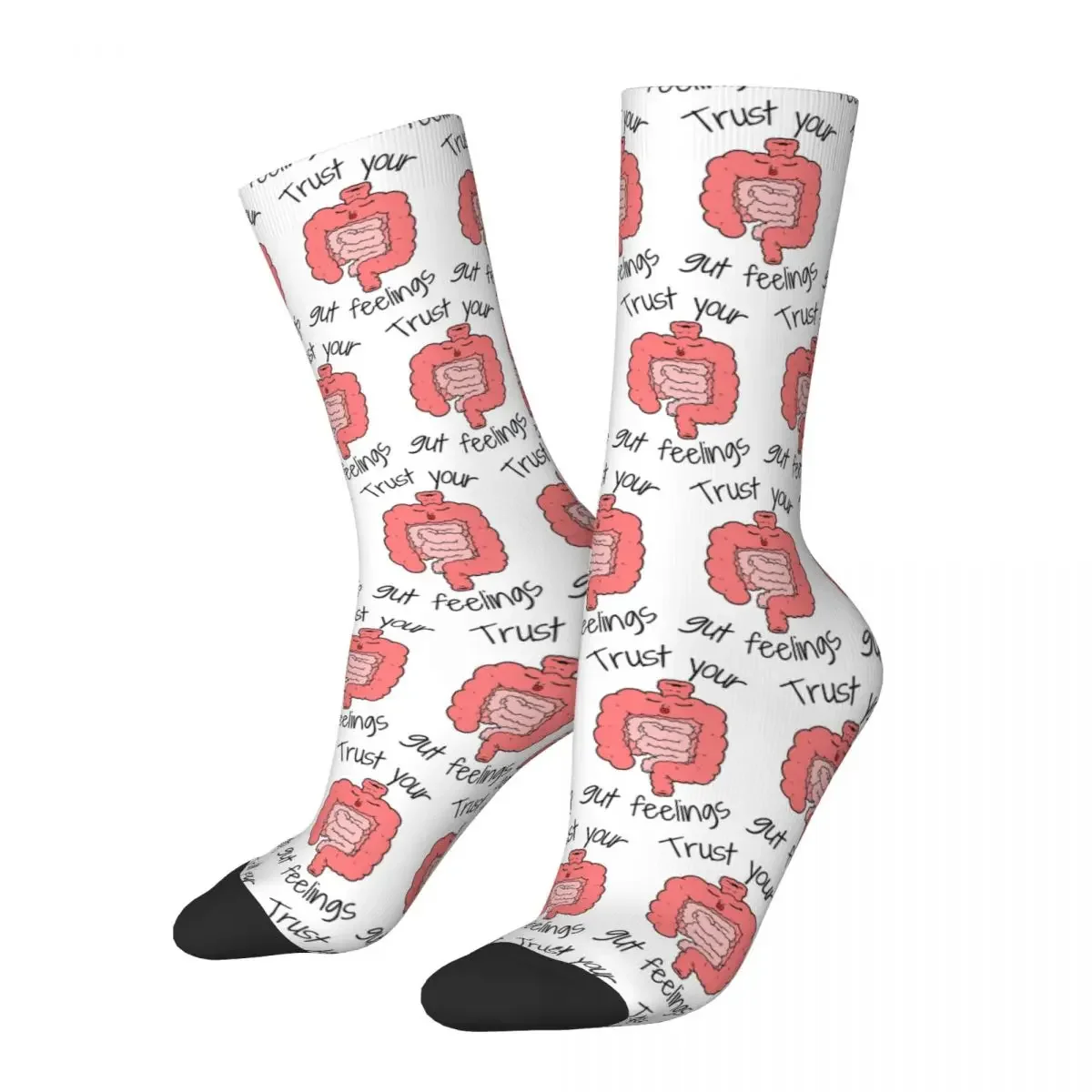 Trust Your Gut Feelings Socks Harajuku Super Soft Stockings All Season Long Socks Accessories for Unisex Birthday Present