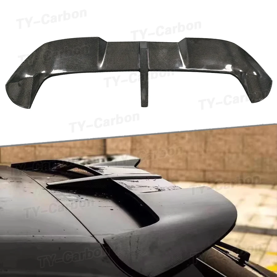 Real Carbon Fiber Rear Trunk Roof Spoiler Lip Wing for Audi Q8 4 Door 2019-2022 Car Tailgate Flap Tail Splitter FRP Accessories