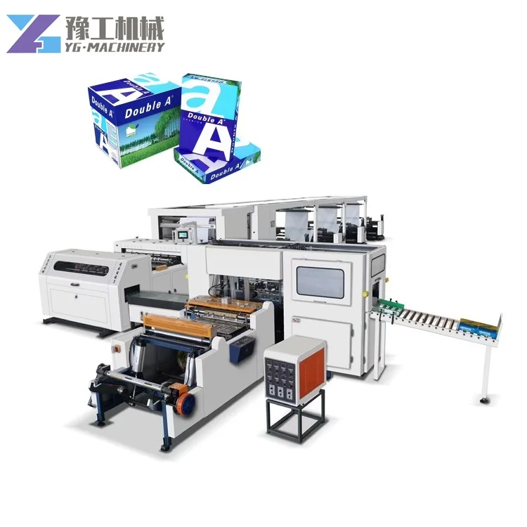 YG Automatic A4 Paper Cutting Machine A3 A4 A5 Size Paper Cutter and Packaging Machine