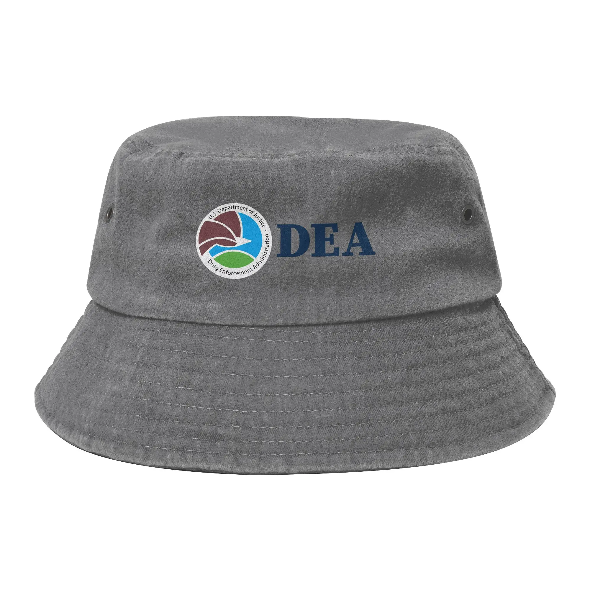 DEA Federal Interdiction Agency Logo Bucket Hat for Women Summer  Distressed Washed Sun Hat Street PackableFishing Hat Panamka