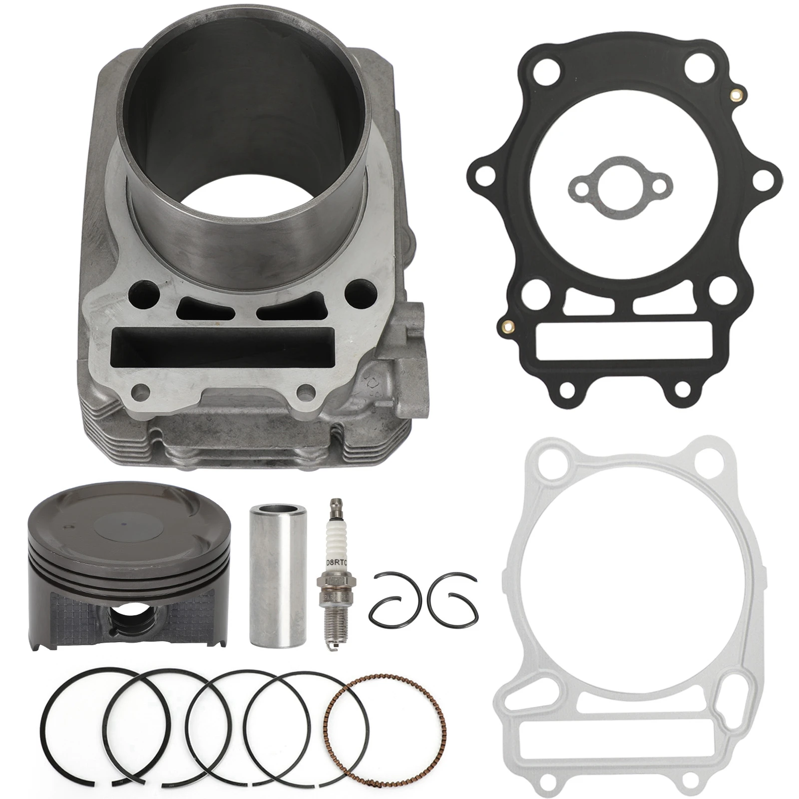 Artudatech Cylinder Jug 82mm Top End Kit Fit for 2002 -2020 2021 2022 Suzuki Eiger 400 / King Quad 400 Piston Rings Gaskets