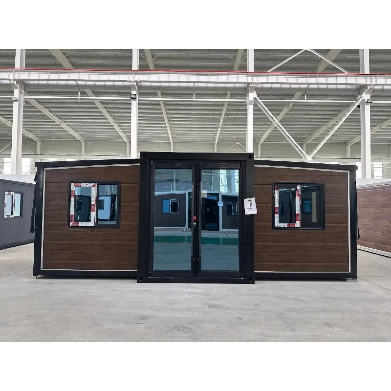 Double Wing Folding Expansion Container Room, Movable Outdoor Folding Three in One Foreign Trade   Living Integrated Room
