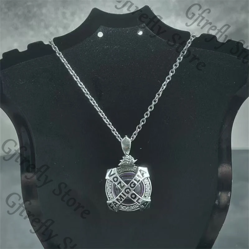 

Pendants Cosplay HITMAN REBORN Neck Decorate Pendant Anime Amulet Hibari Kyōya Necklace Collarbone Chain Cloth Accessory Gift