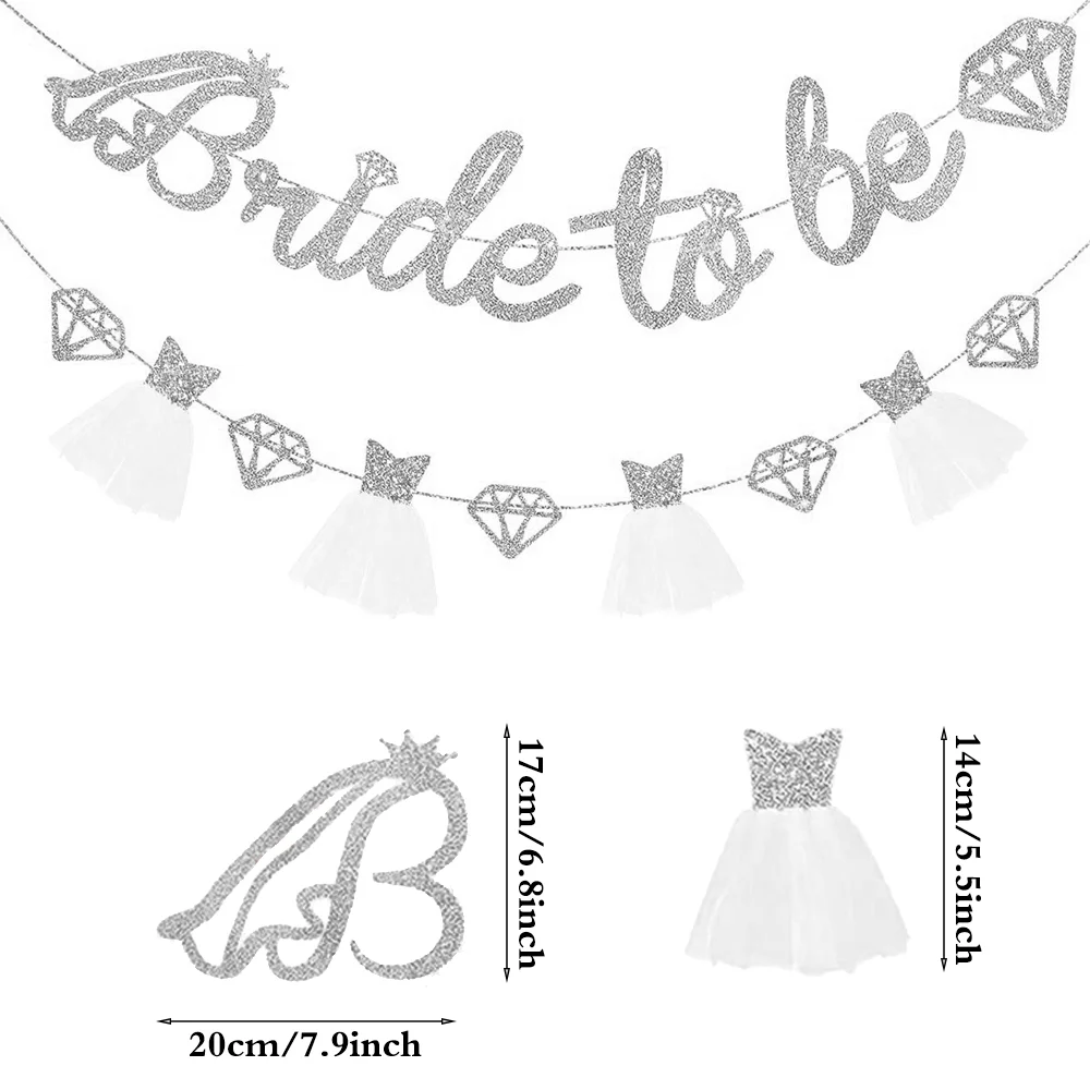 Brautschleier für Junggesellenabschiede, Roségold, Schärpe, Stirnband, glitzerndes Braut-Banner für Junggesellinnenabschiede, Hochzeit im Freien, erschwingliche Gastgeschenk – Detail 21
