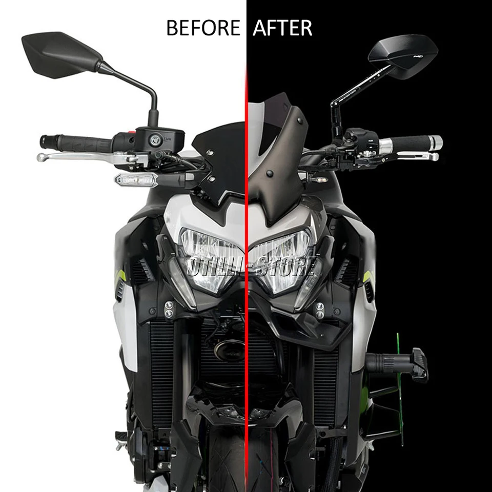 2021 2022 New Front Downforce Spoilers For Kawasaki Z900 Downforce
