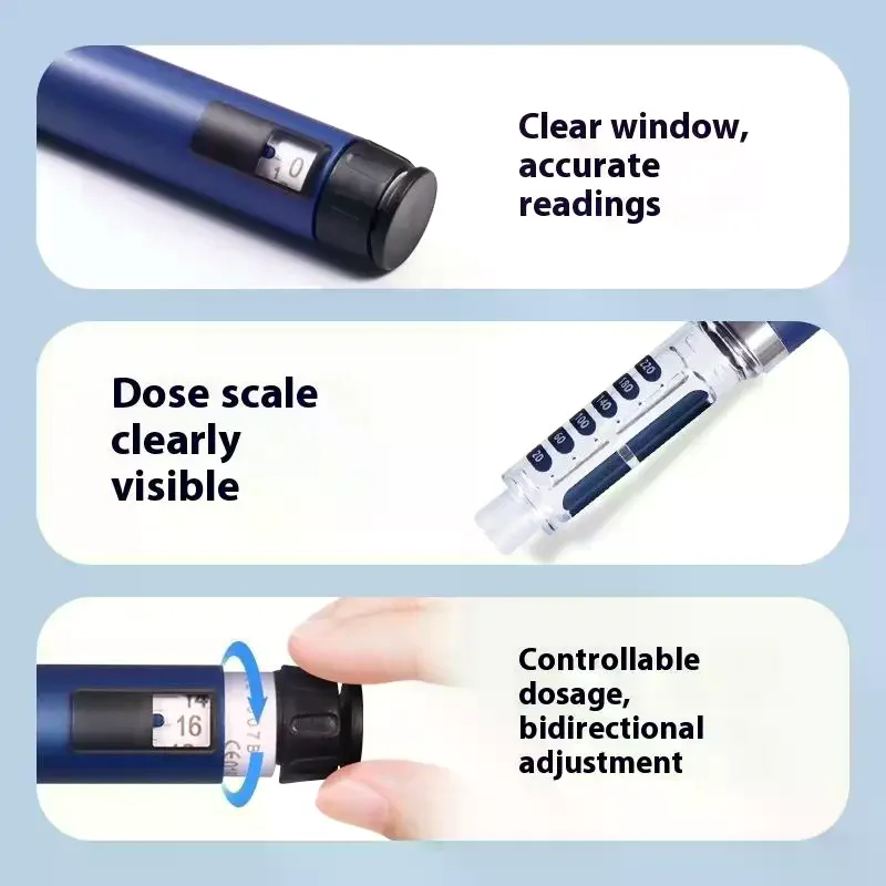 1Pcs Pen 3ML Insulin Injection Pen Household Insulin Syringe People With Diabetes Diabetic Scale