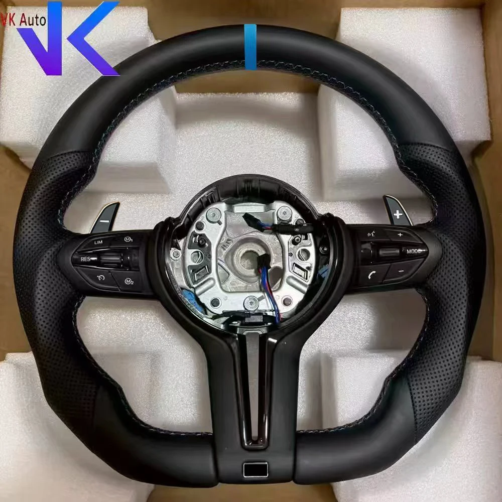 Flat Bottom M Sport Heated Steering Wheel For BMW M3 M5 F10 F11 F12 F20 F21 F22 F25 F26 F30 F31 F32 F33 F34 F36 M3 F80 F82 F90