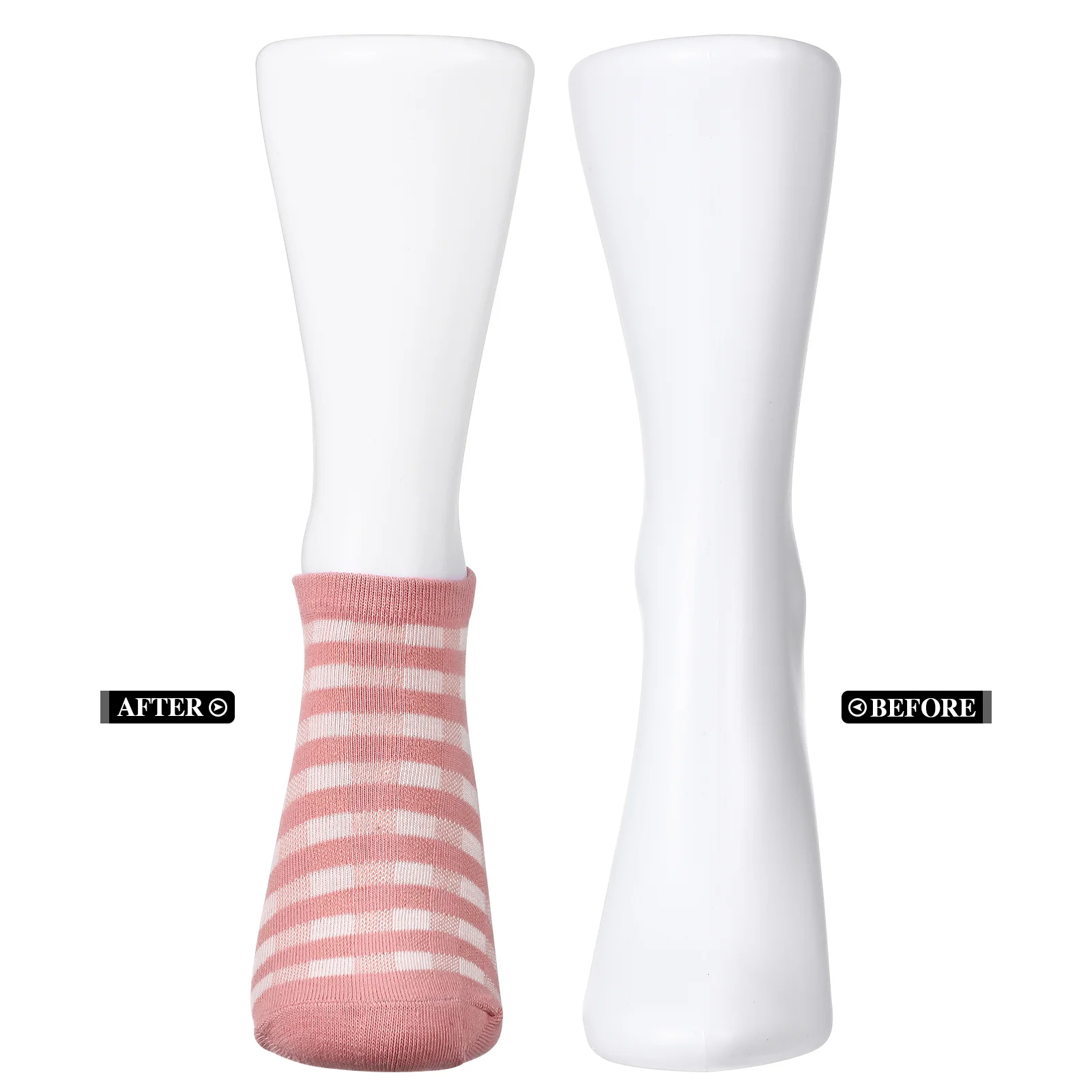 2 Pcs Feet Women's Socks Leg Model Props Shoes Support Mannequin Foot Miss Sheer