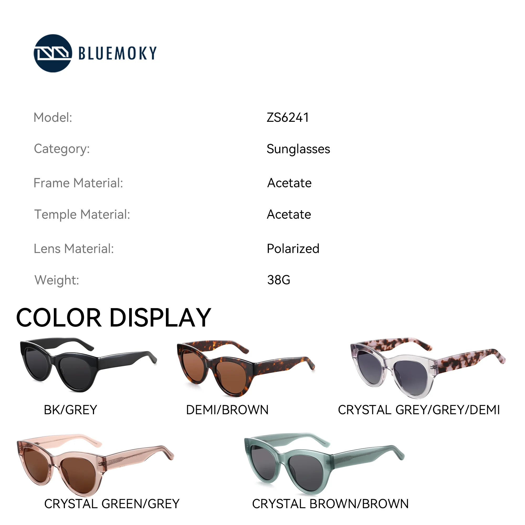 BLUEMOKY 偏光サングラス 女性 バタフライ トレンディ サングラス レディース レトロ クラシック シェード UV400 保護 運転用