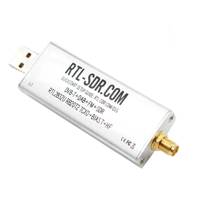 BAAY RTL SDR V3 R820T2 RTL2832U 1PPM TCXO SMA RTLSDR Software Defined Radio Communication System