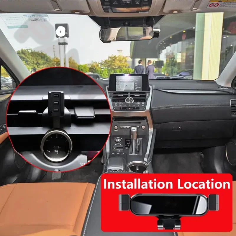 For Lexus NX 200t 200 2014-2021 Car Phone Holder Special Fixed Bracket Base Gravity GPS Stand Interior Accessories