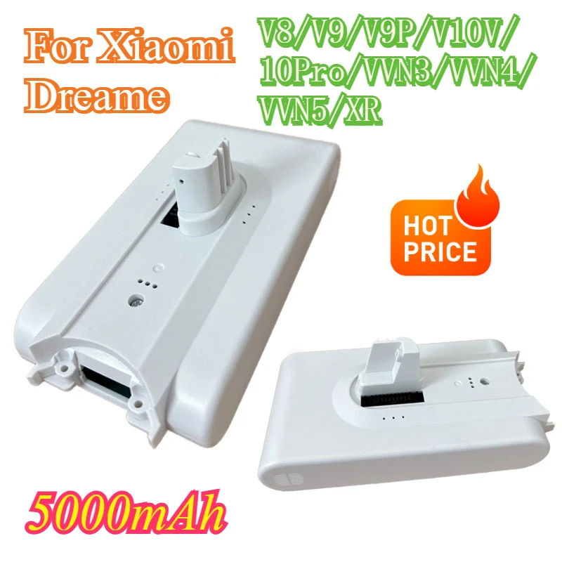 

Литий-ионный аккумулятор емкостью 5000 мАч для Dreame V8 V9 V10Pro V9P XR VVN3 VVN5, запасные части для ручного беспроводного пылесоса, запасной аккумулятор
