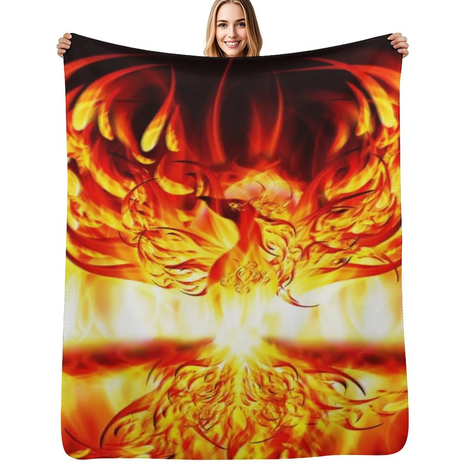 PHOENIX RISING Throw Blanket valentine gift ideas Sofas Bed covers Plaid Multi-Purpose Thin Blankets