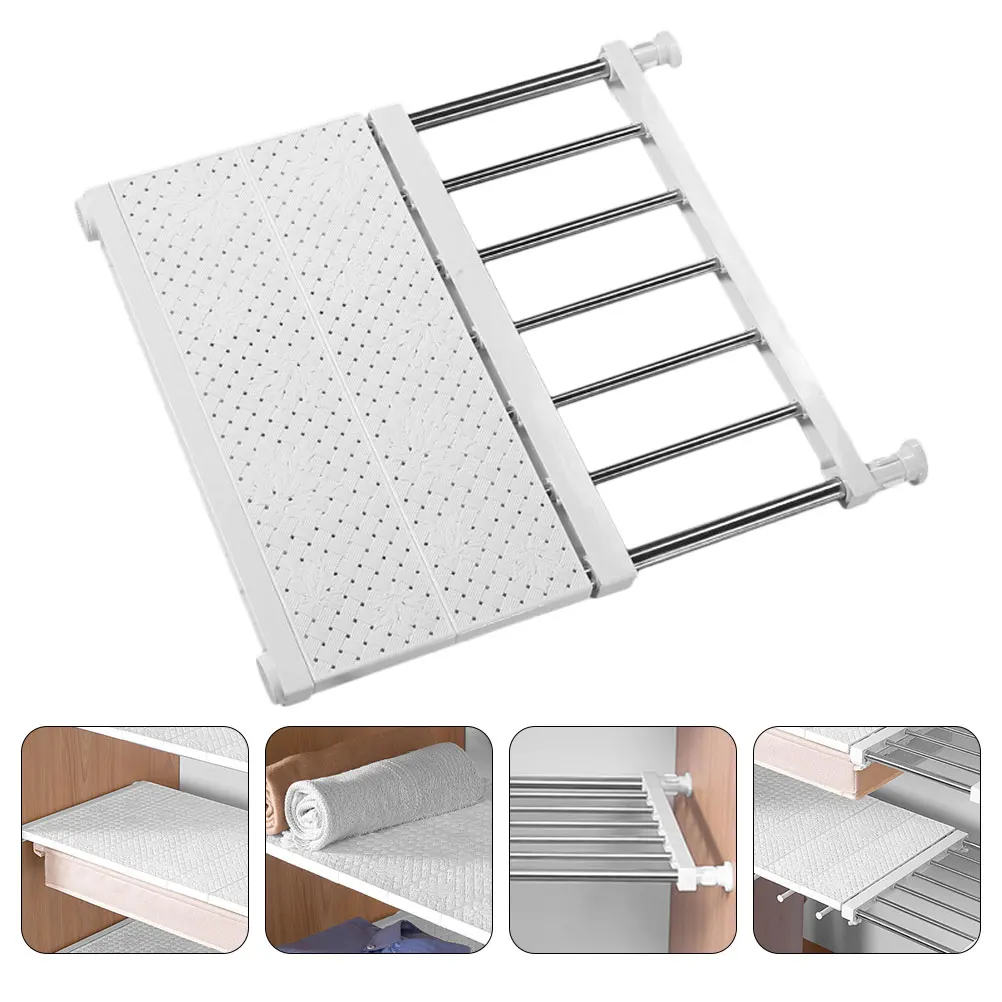 

Cut off Storage Partition Wardrobe White High-carbon Steel Shelves Shelf Divider