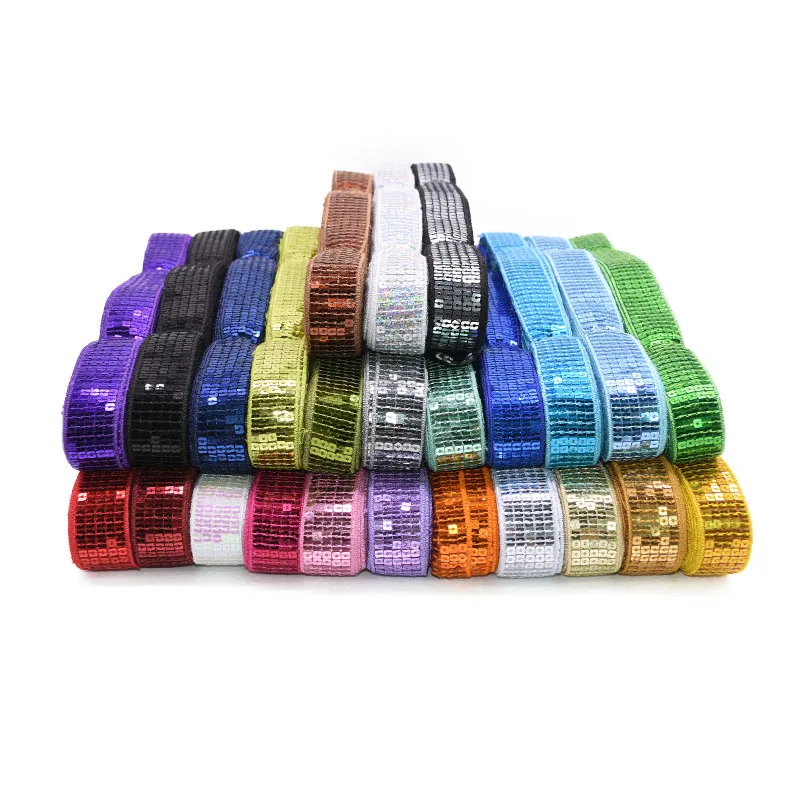 10 Yard sewing Ribbon 25mm sequin ribbon sewing fabric,Gift Packaging Belt Ribbon Tapes for Party Decorations DIY Gifts Wrapping