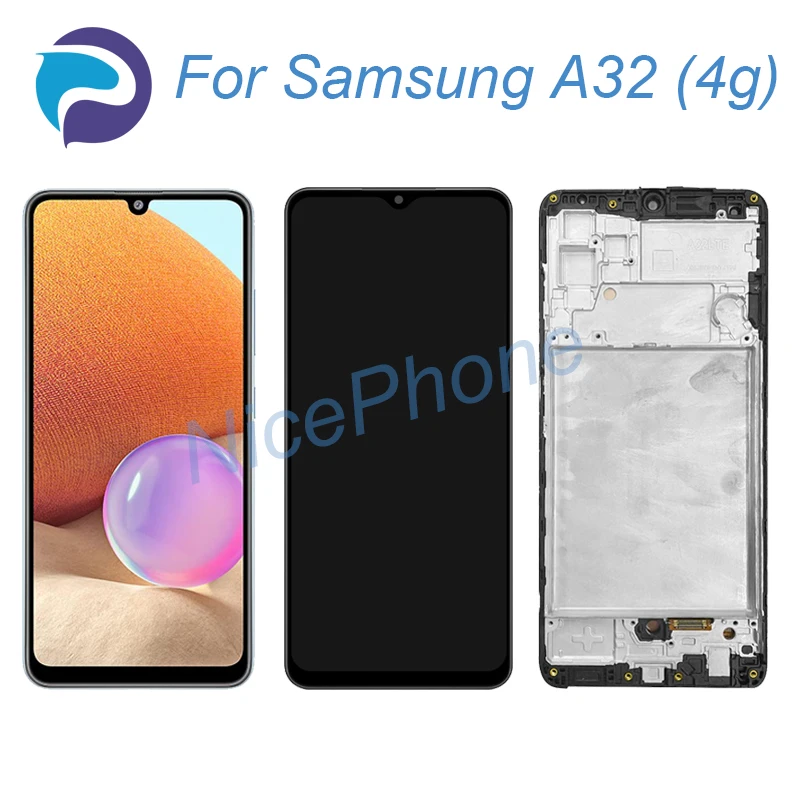 

Для Samsung A32 4G ЖК-экран + сенсорный дигитайзер дисплей 2400*1080 SM-A325F/DS/N/M для Samsung A32 4G ЖК-экран Замена