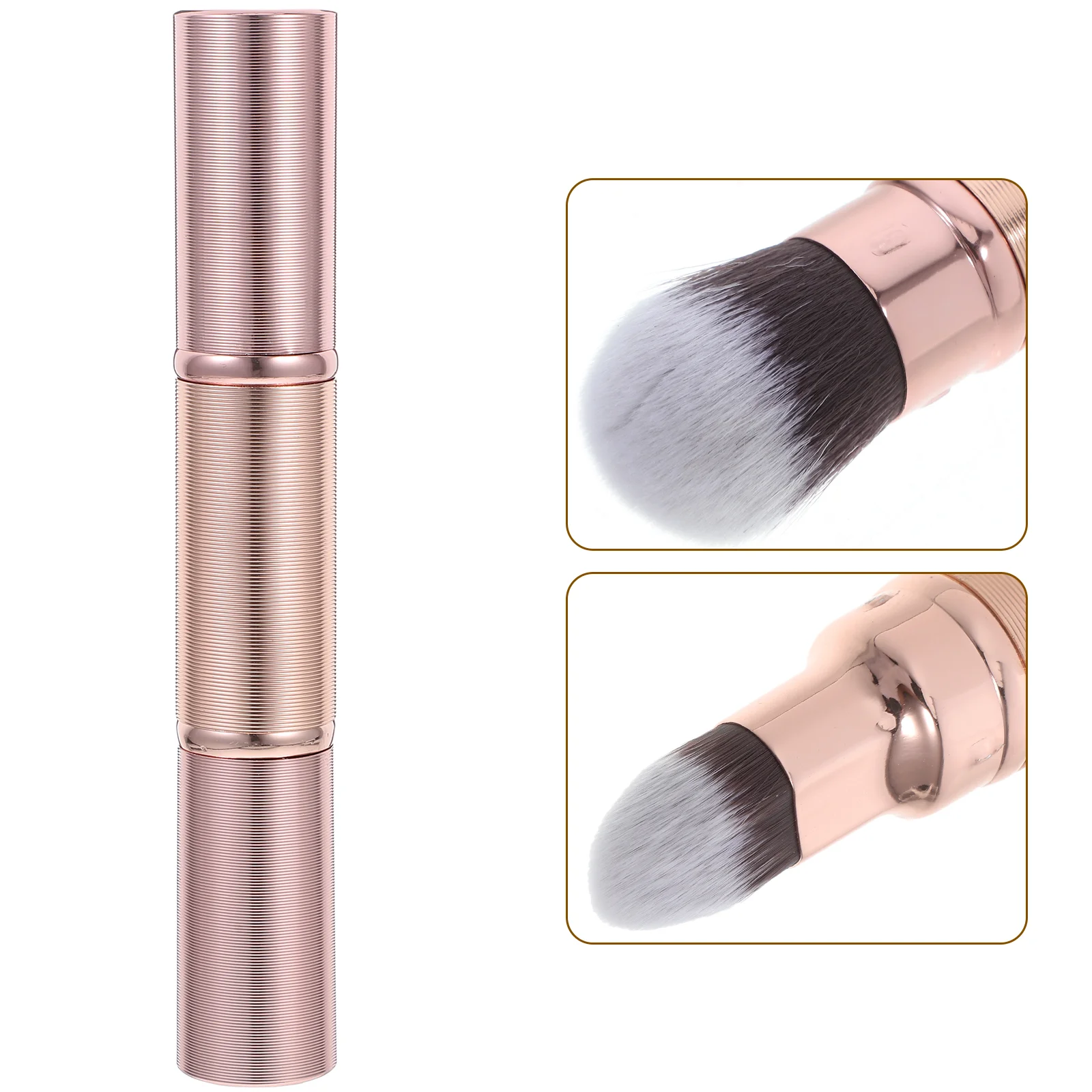 

Blush Brush Double-ended Makeup Liquid Foundation Retractable Loose Powder Travel Brushes