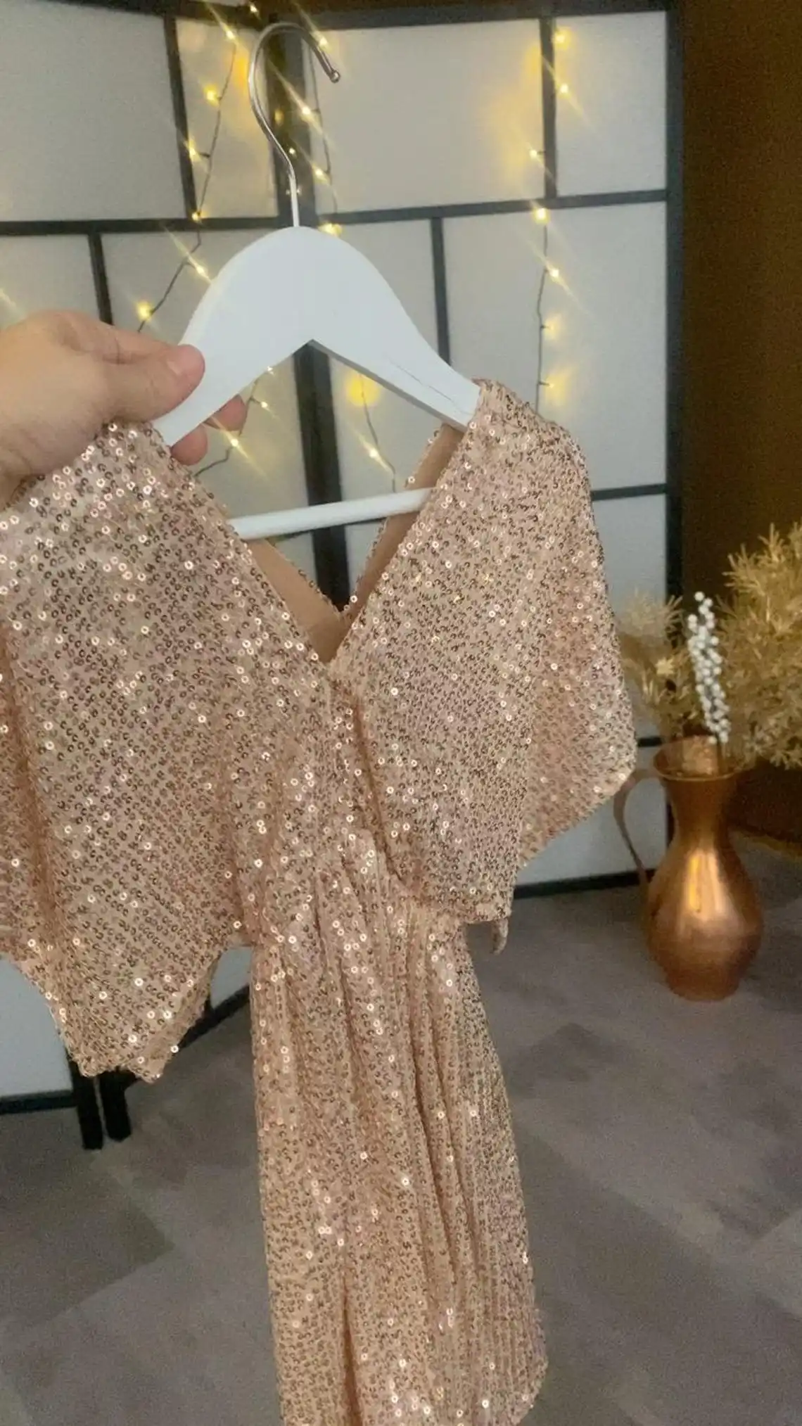 Vestido de Pascua a juego con lentejuelas bohemias color champán para mamá e hija, traje para mamá y yo, vestidos familiares de primavera, vestido para madre e hija