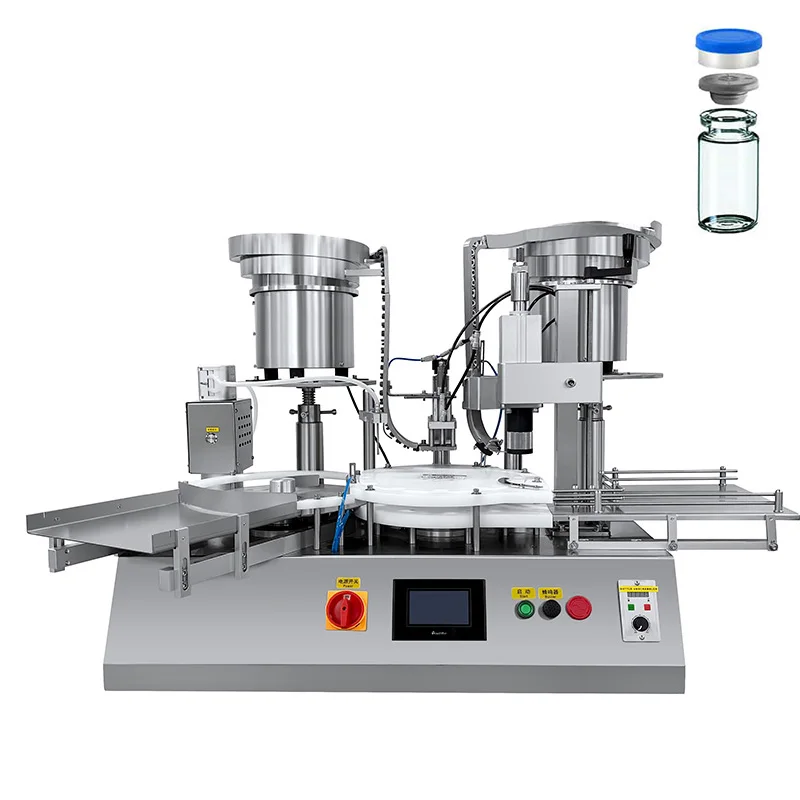 10ML GMP Automatic Glass Vial Plastic Bottle Filler Capper Vials Filling Capping Equipment