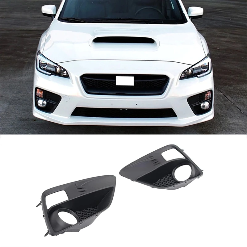 Fog Lamp Cover Grill Bezel For Subaru WRX & Sti 2015-2017 Front Tow Hitch Hook Bumper Cover 57731VA020