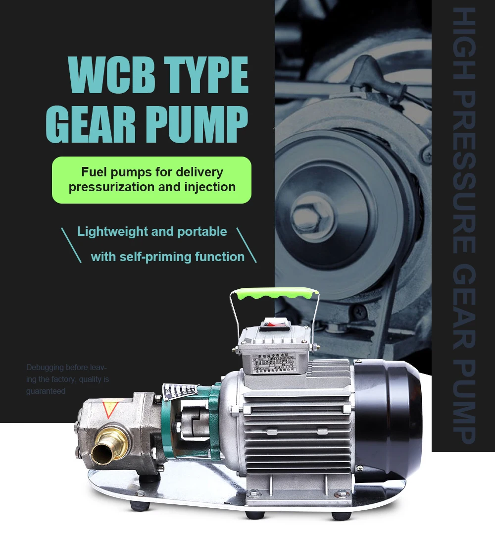 Description Picture 2 of itemStainless Steel Self-priming Gear Pump 220V 380V Hydraulic Oil Motor Oil Diesel Edible Oil High Flow Electric Suction Pump