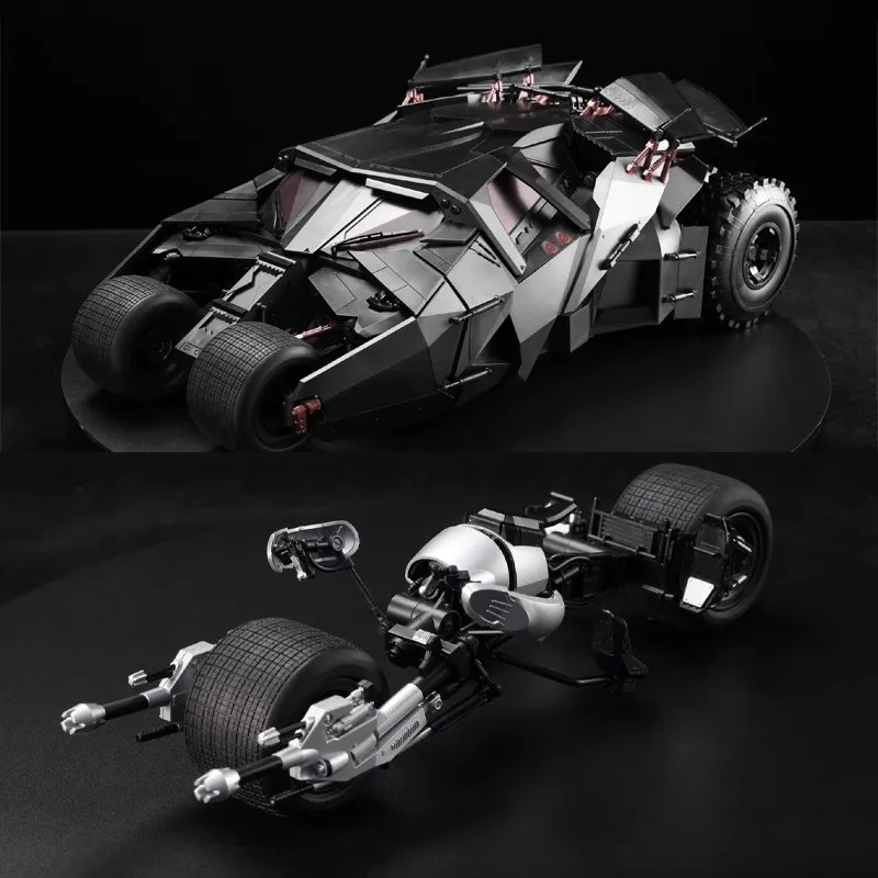 DC Batman Batmobile die dunkle Ritter Trilogie Montage Serie Modell Fledermaus Signal Licht Anzug Action figur montiert Gezeiten Geschenk Spielzeug