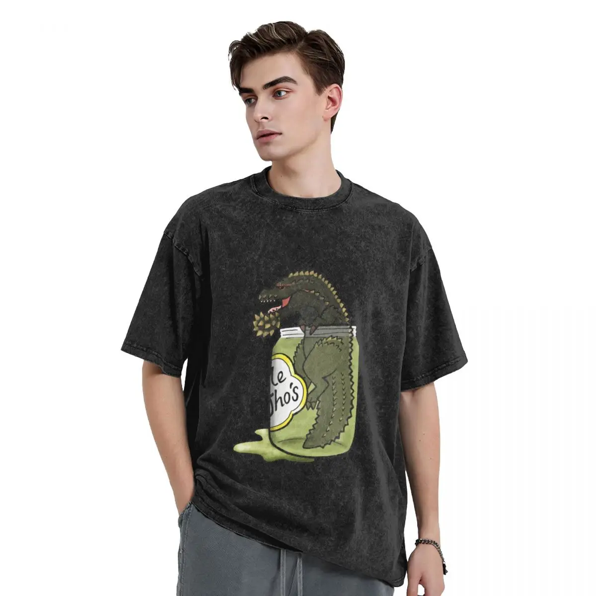 The Terrifying PickleJho T-Shirt summer tops shirts graphic tee street wear man clothes black t-shirts for men