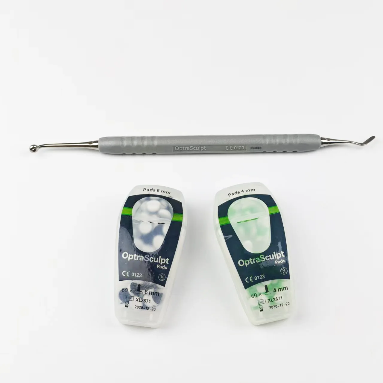 Manual Dental Composite Resin Forming Kit Stainless Steel Handle Non Stick Silicone Pad Reusable Heat Resistant