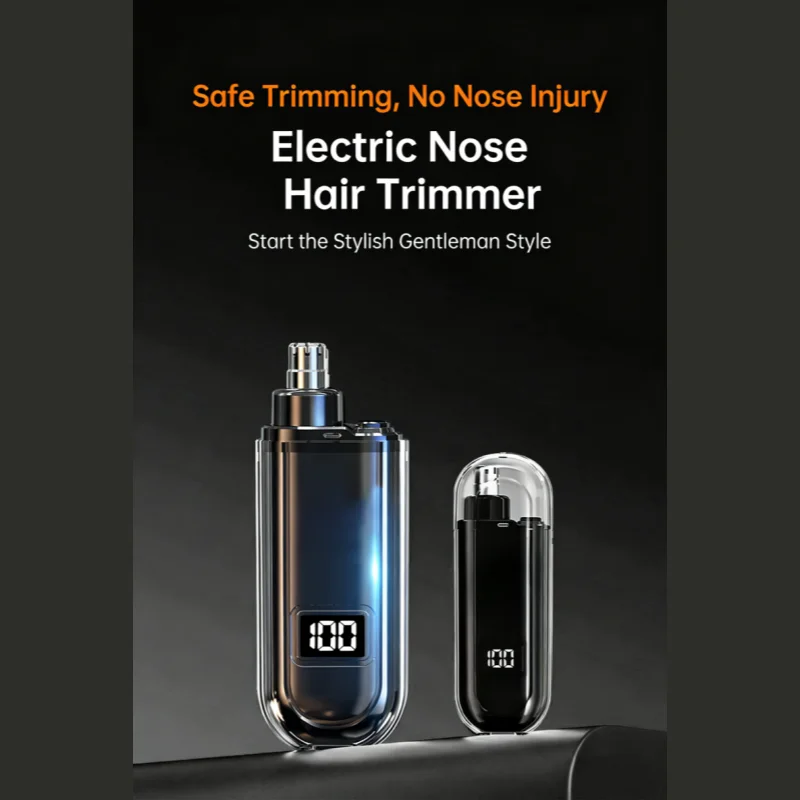 

Портативный мини-триммер для волос в носу и ушах, перезаряжаемый триммер для мужчин и женщин
