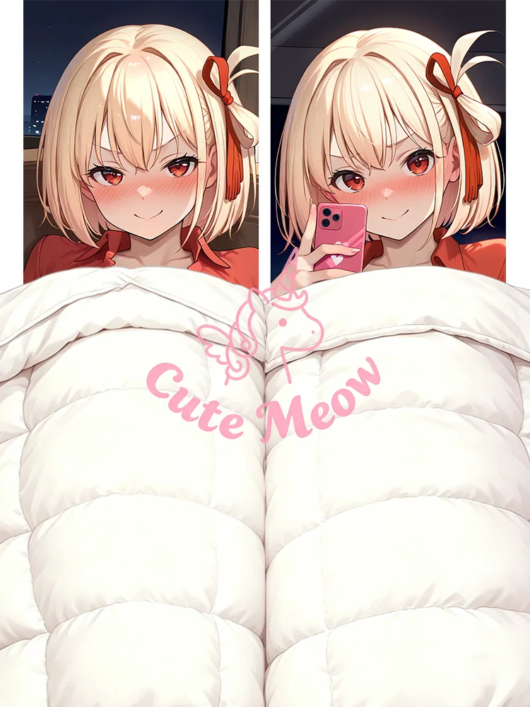 Nishikigi-Chisato Dakimakura anime DIY girl Double-sided Print Life-size body pillows cover Adult pillowcase