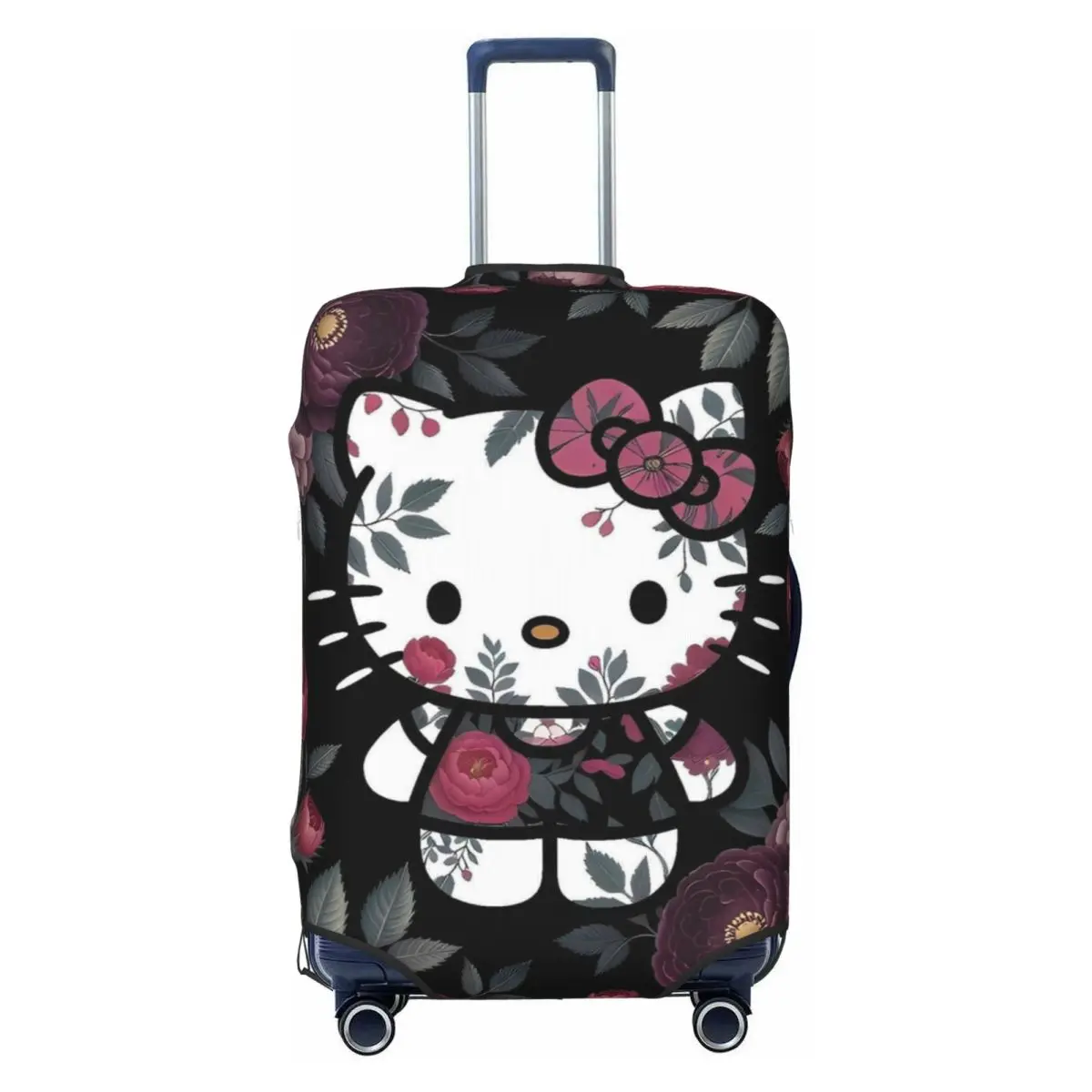 

Cute Hello Kitty Flower Suitcase Cover Flight Elastic Luggage Accesories Travel Protection