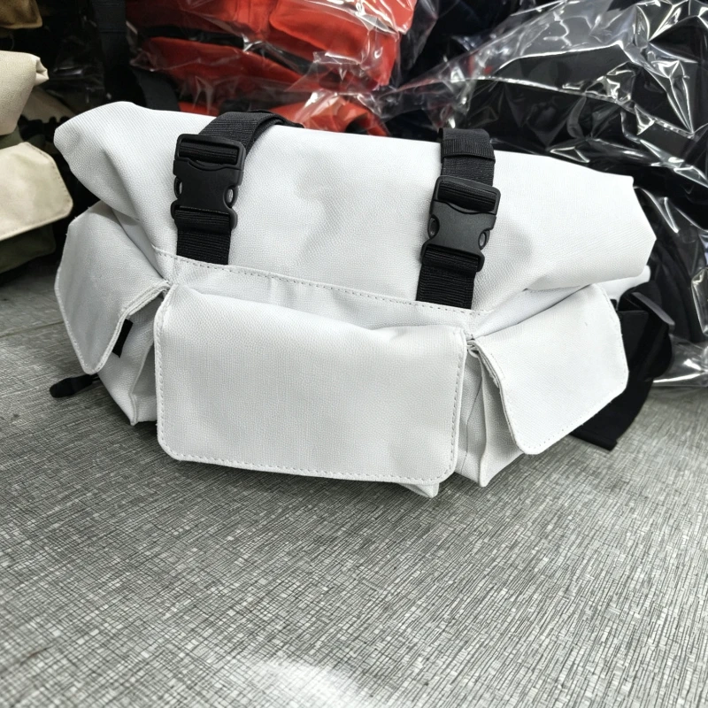 2.5L Motorcycle Waist Bag Water Resistant Multi Pocket Fanny Pack Outdoor Cycling Travel Crossbody Storage Bag for Men Women