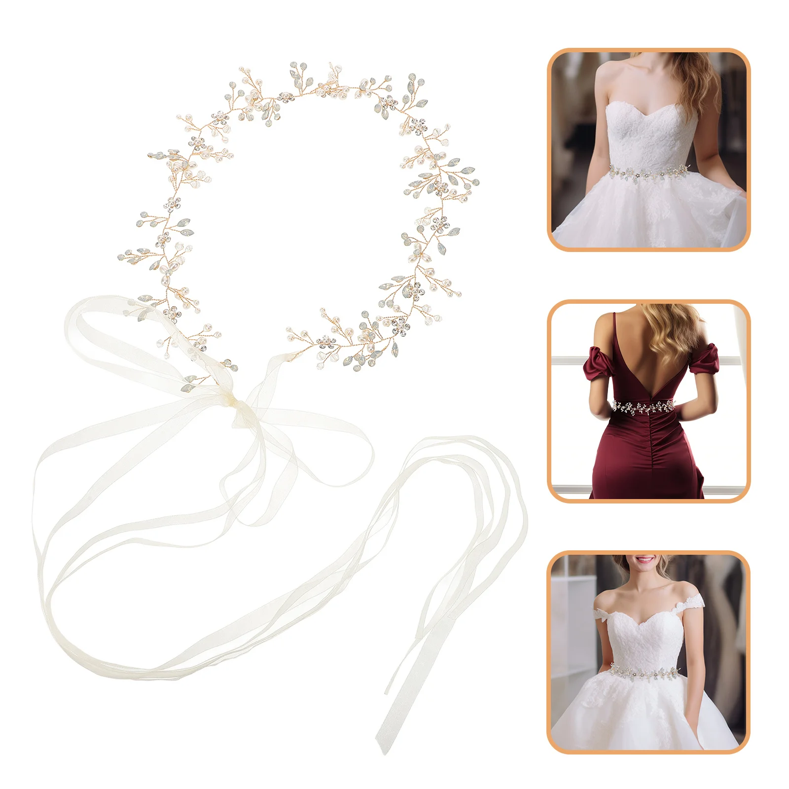 حزام الزفاف فستان الزفاف وشاح سلسلة النسيج العروس أحزمة السيدات فساتين عالية الجودة دائم Fadeless ضوء الزفاف الخطوبة