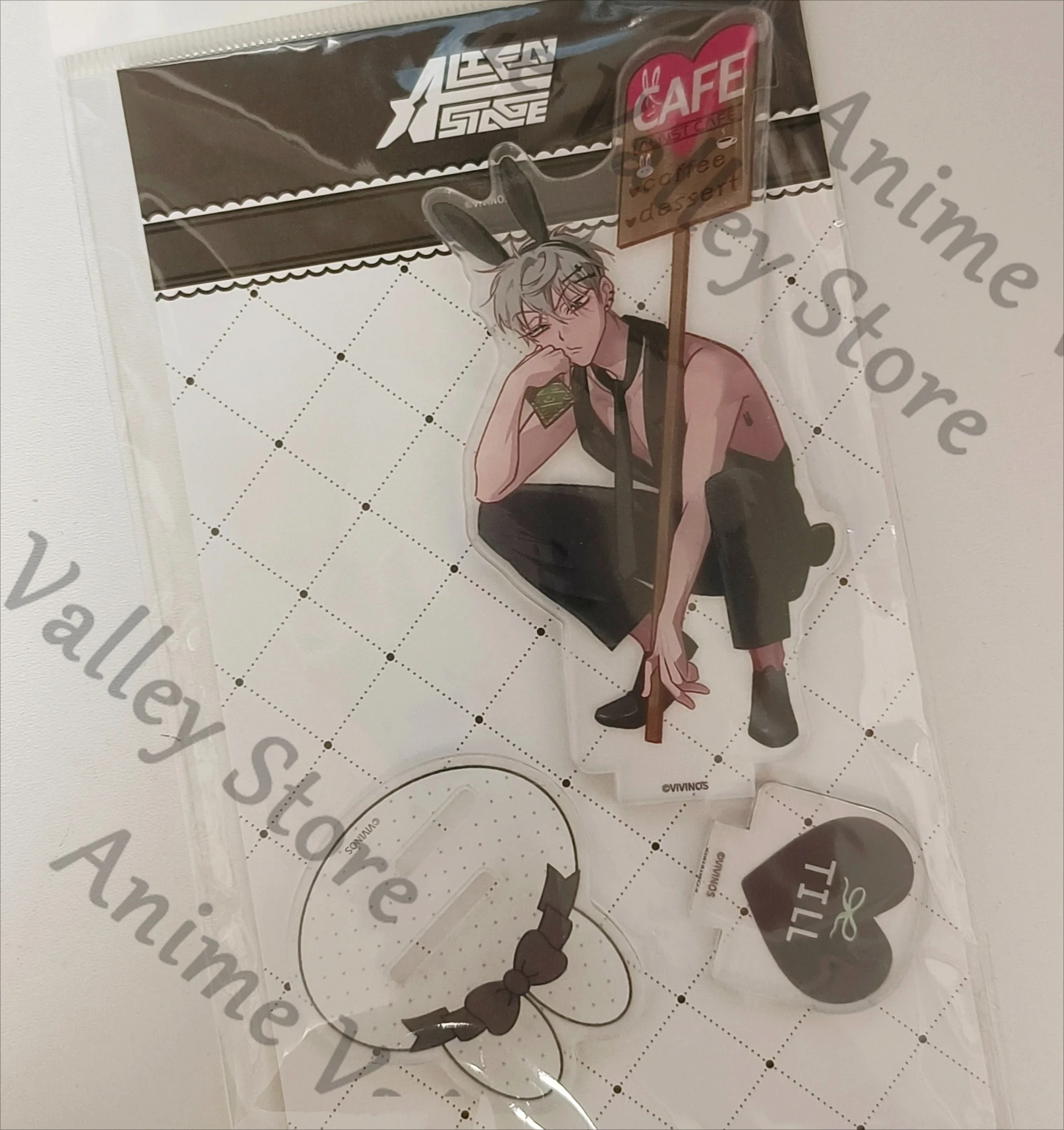 حقيقية الغريبة المرحلة القهوة إيفان لوكا Till MiZi Hyuna Sua أنيمي تأثيري الاكريليك الشكل حامل الكرتون الدائمة علامة هدية عيد الميلاد #2