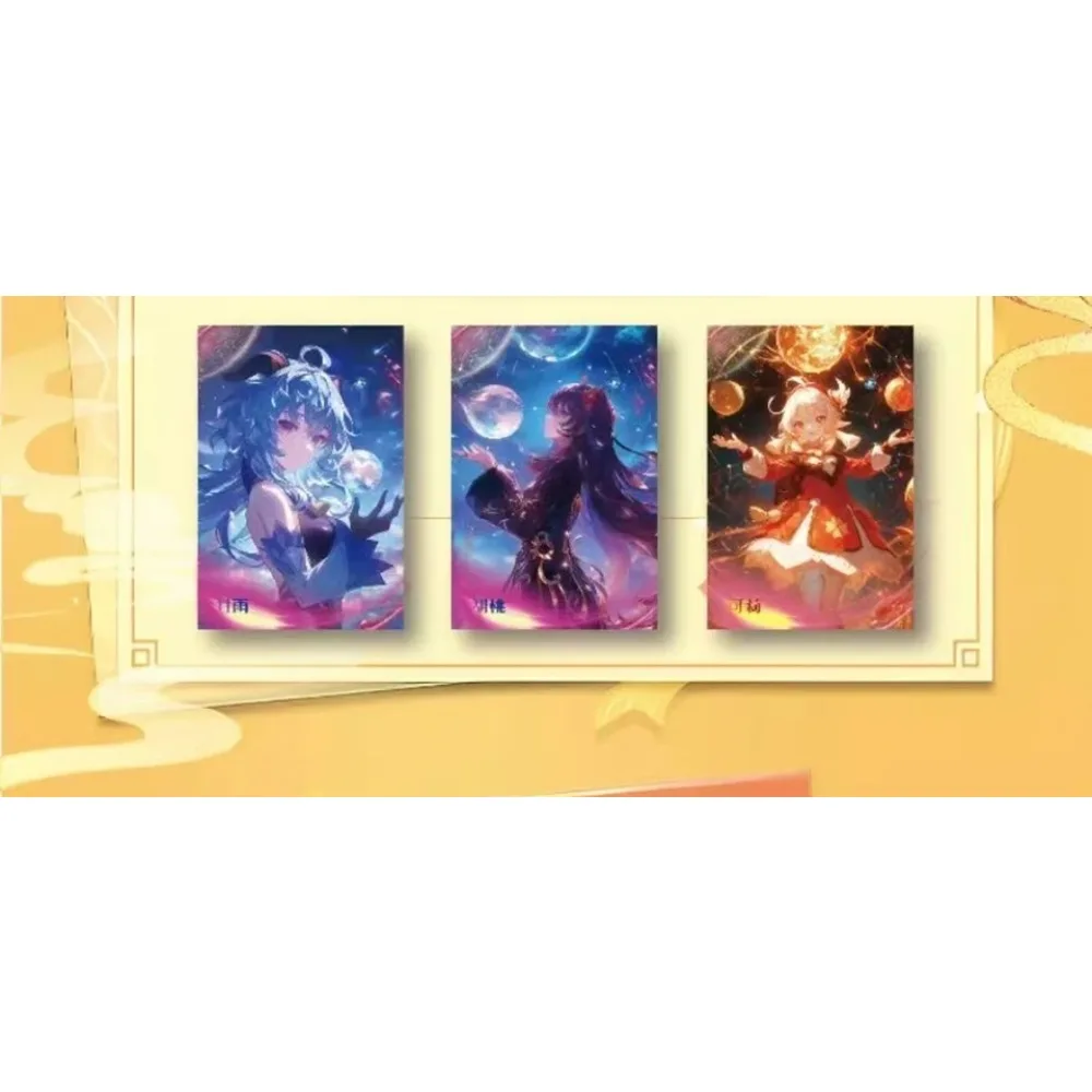 Classic Game Genshin Impact Collection Color Paper Card Deeply Loved By Fans Characters Cartoon Creative Cards Boys Girls Gifts