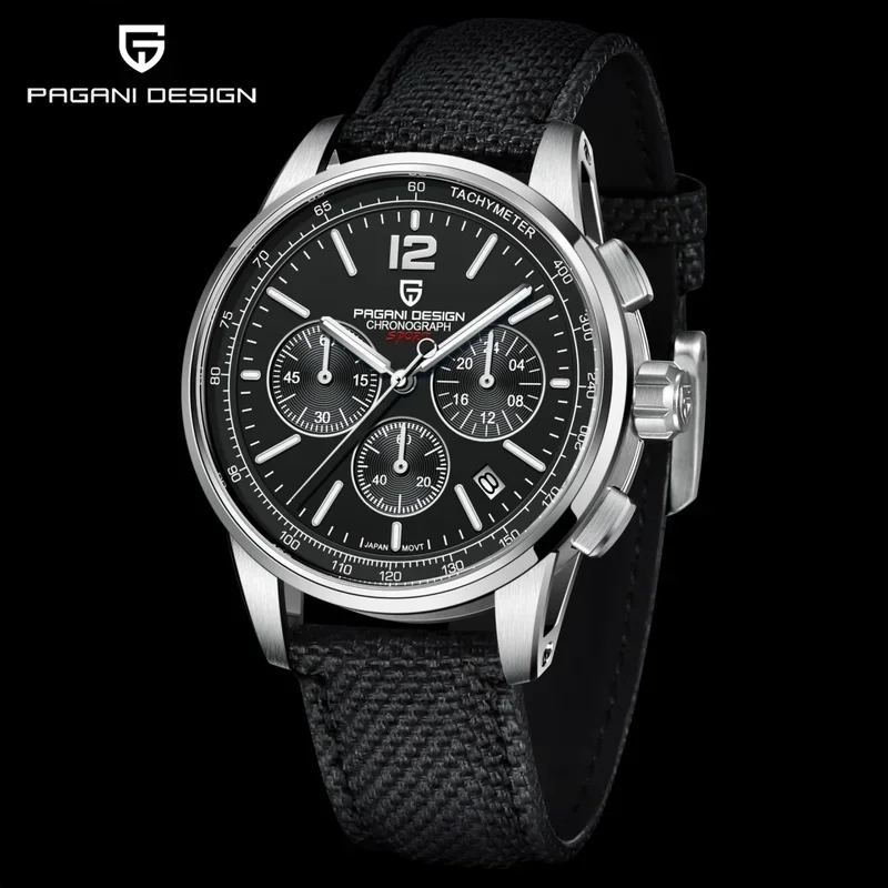 PAGANI DESIGN YS-008 2026 New Men Quartz Chronograph Watch, VK63, Sapphire Crystal, 100M Water Resistant, Stainless Steel, Fashi