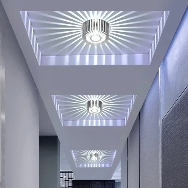 

LED Ceiling Lights Sun Shone Brightly Wall Sconce 3w Colorful Lamps For Living Room Corridor Aisle Restaurant Front Porch Decor